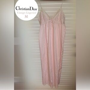 Christian Dior Soft Pink Lace Chemise Lingered Vintage size M